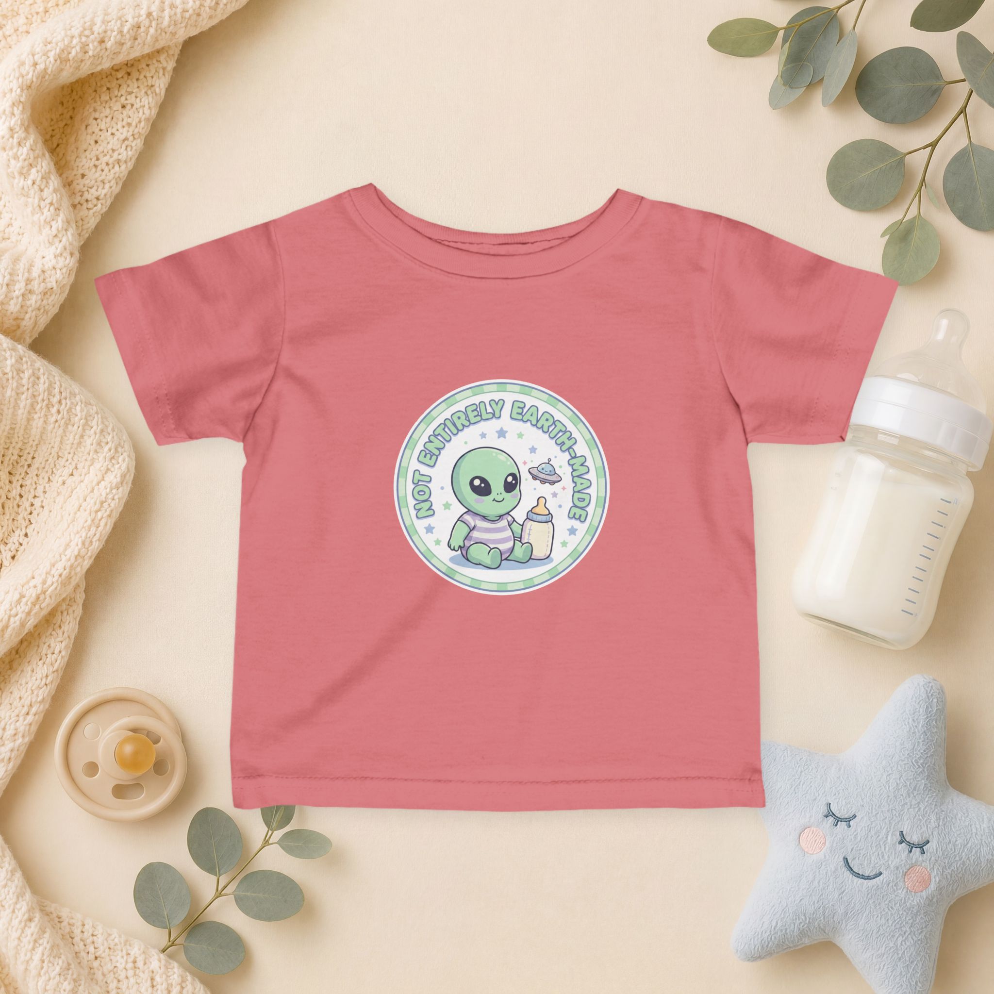 Not Entirely Earth-Made Infant T-Shirt – Cute Alien Baby Tee - Image 33