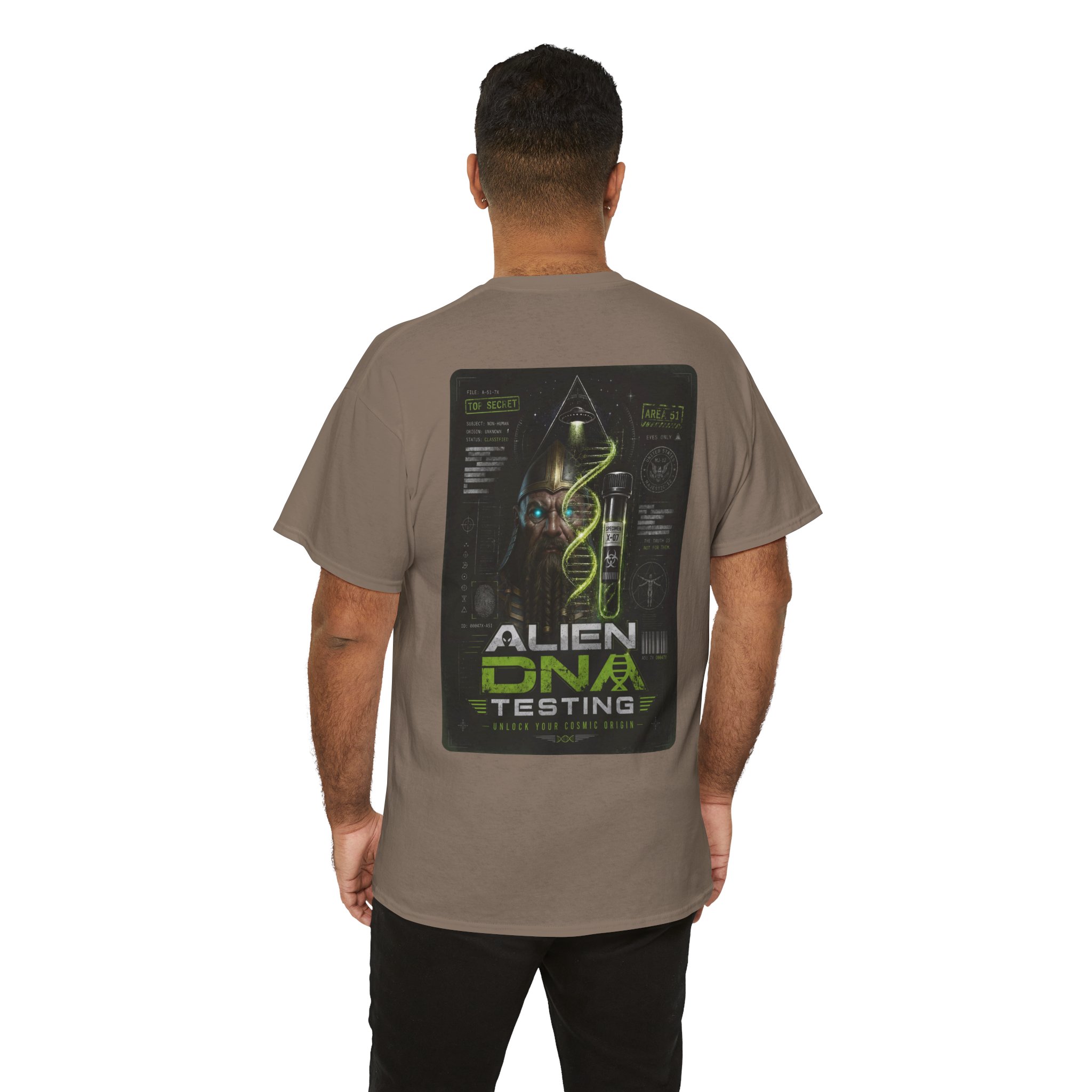 Anunnaki Alien DNA Testing — Top Secret Specimen File Graphic T-Shirt - Image 23