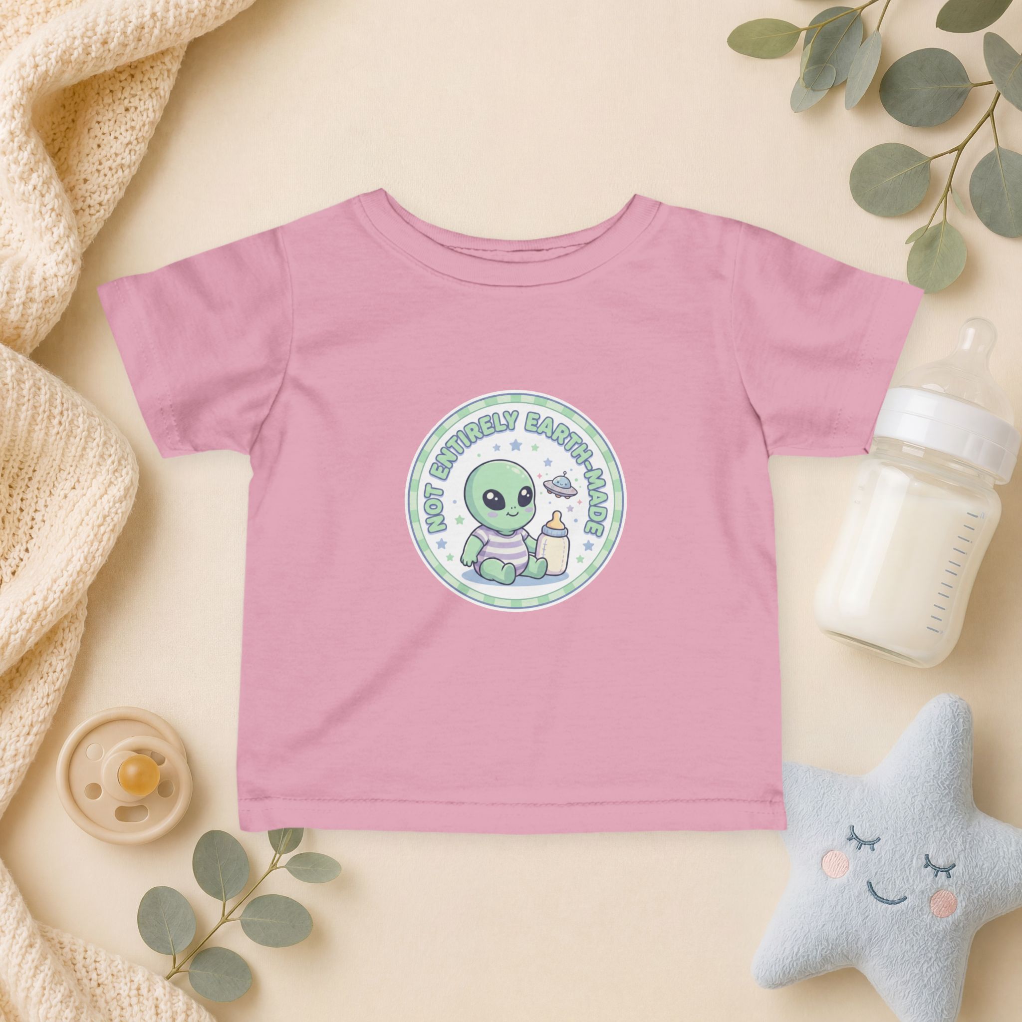Not Entirely Earth-Made Infant T-Shirt – Cute Alien Baby Tee - Image 29