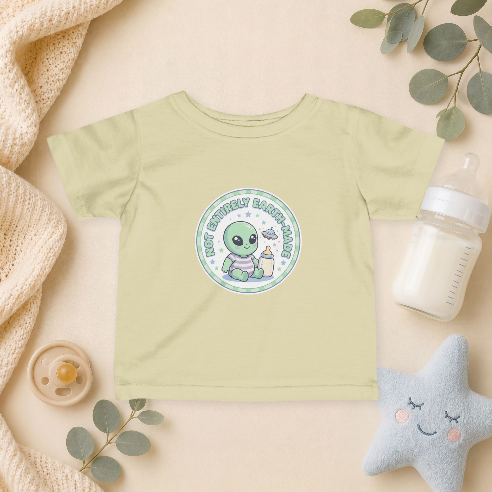 Not Entirely Earth-Made Infant T-Shirt – Cute Alien Baby Tee - Image 17