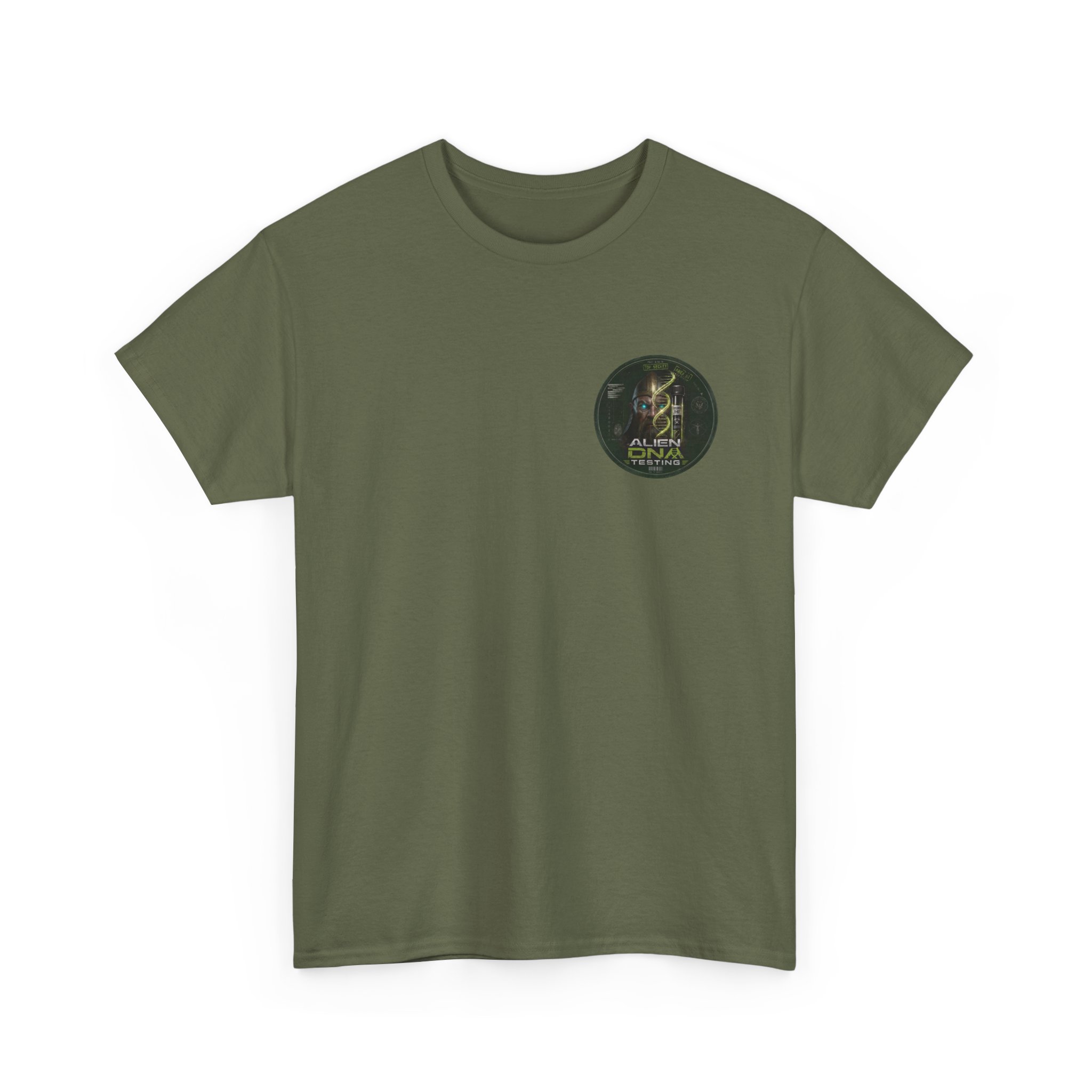Anunnaki Alien DNA Testing — Top Secret Specimen File Graphic T-Shirt - Image 2