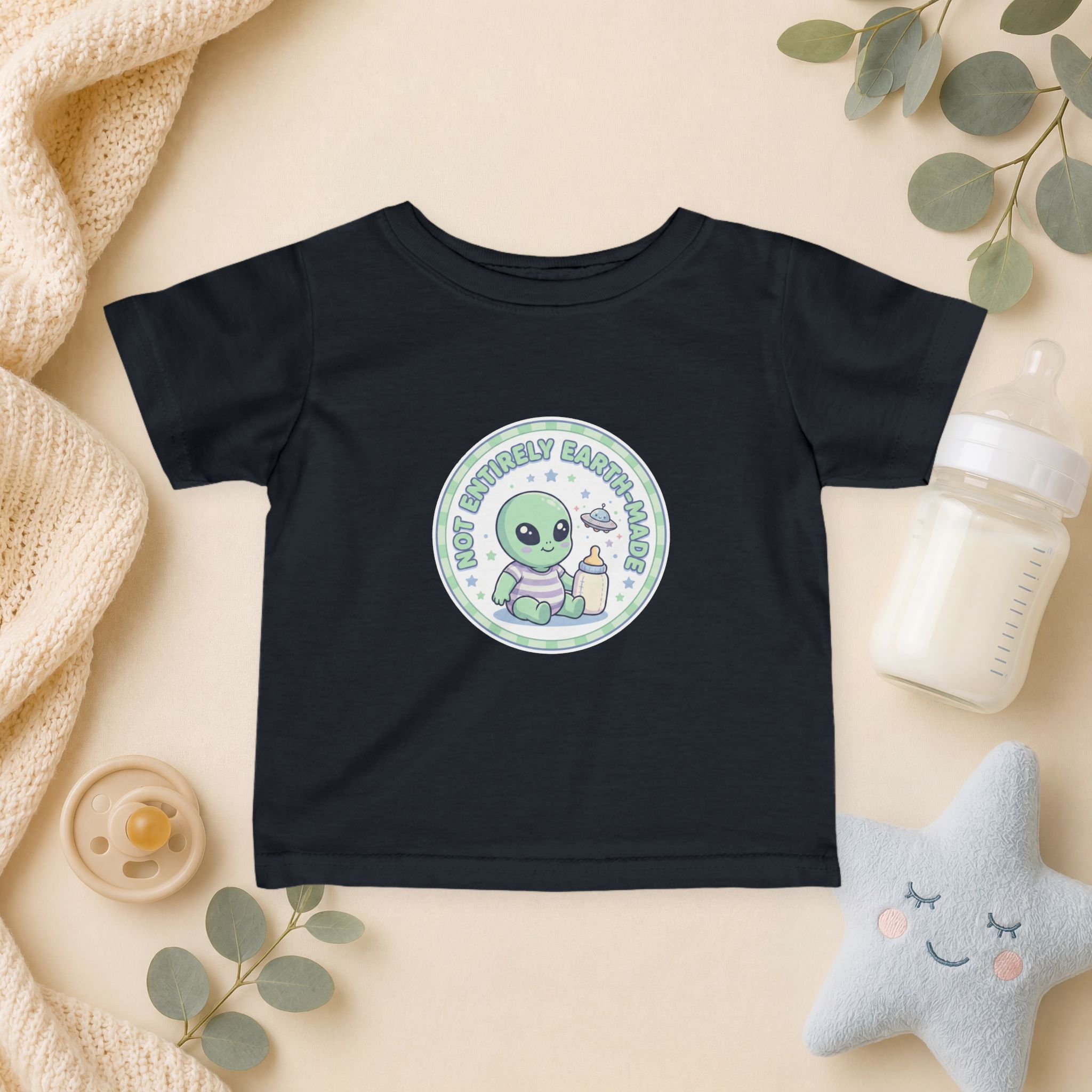 Not Entirely Earth-Made Infant T-Shirt – Cute Alien Baby Tee - Image 21