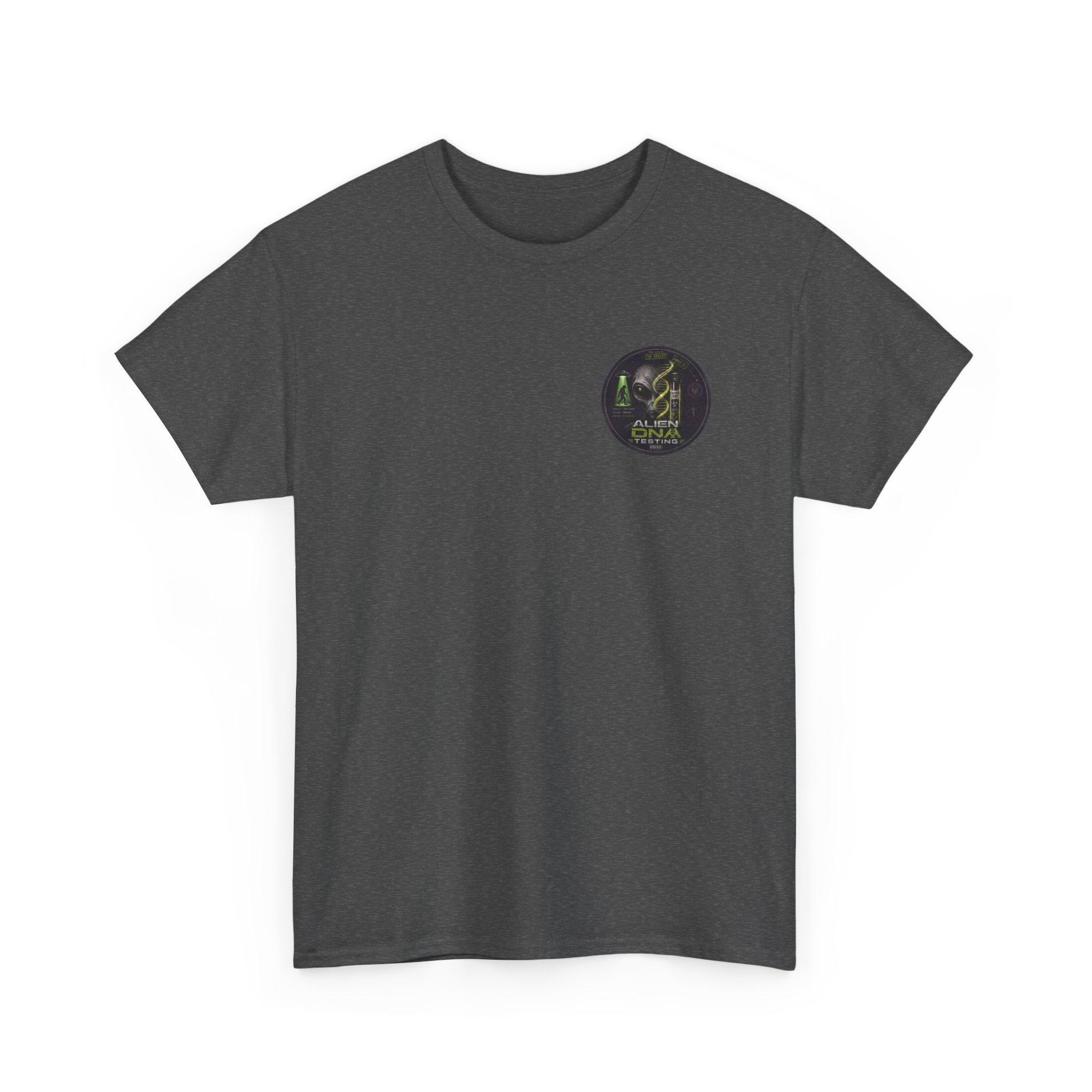 Alien DNA Testing — Area 51 Specimen File UFO Graphic T-Shirt - Image 53