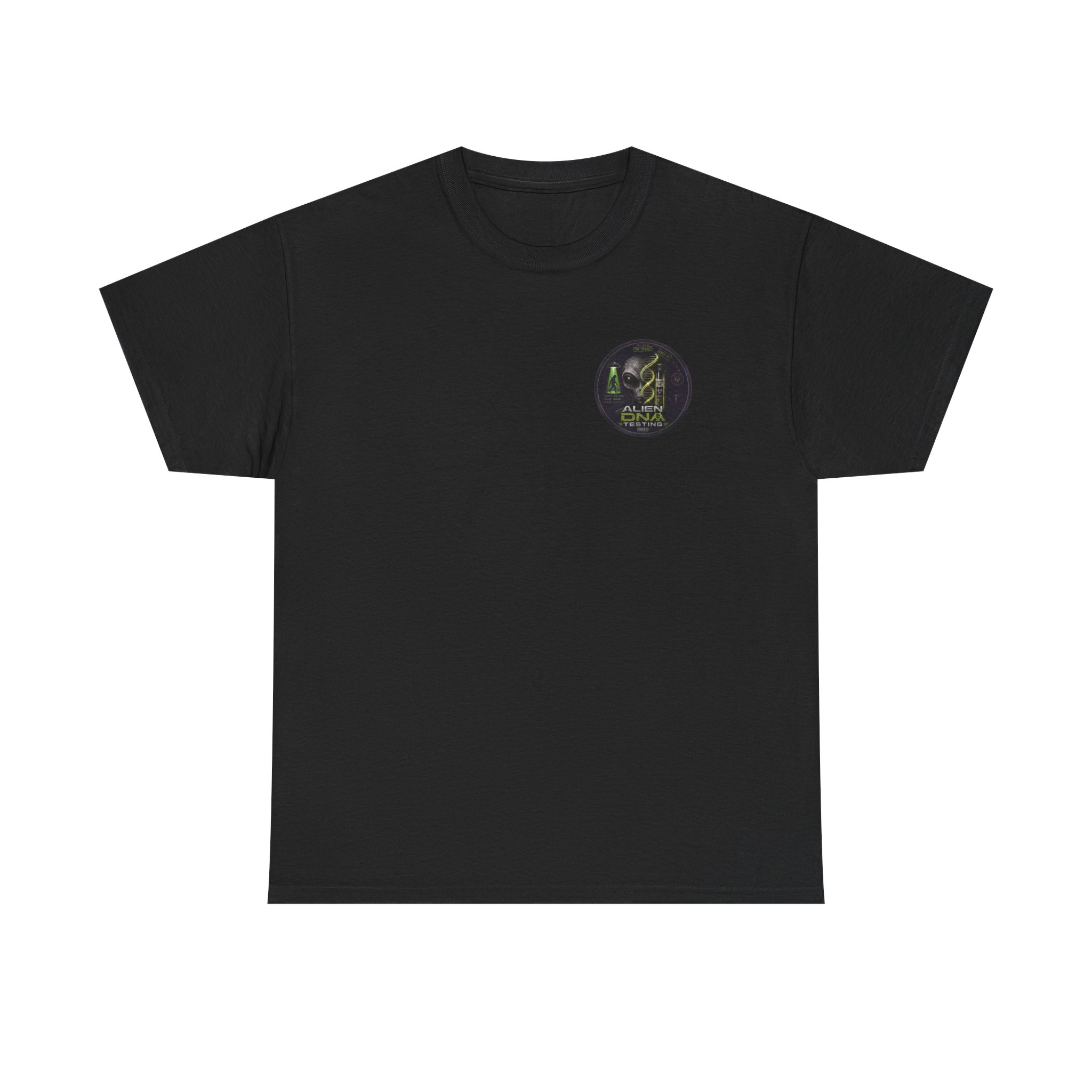 Alien DNA Testing — Area 51 Specimen File UFO Graphic T-Shirt - Image 4