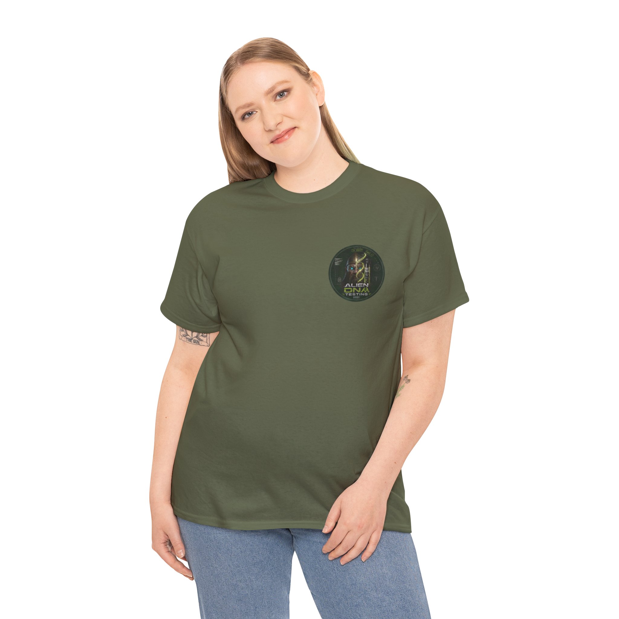 Anunnaki Alien DNA Testing — Top Secret Specimen File Graphic T-Shirt - Image 7