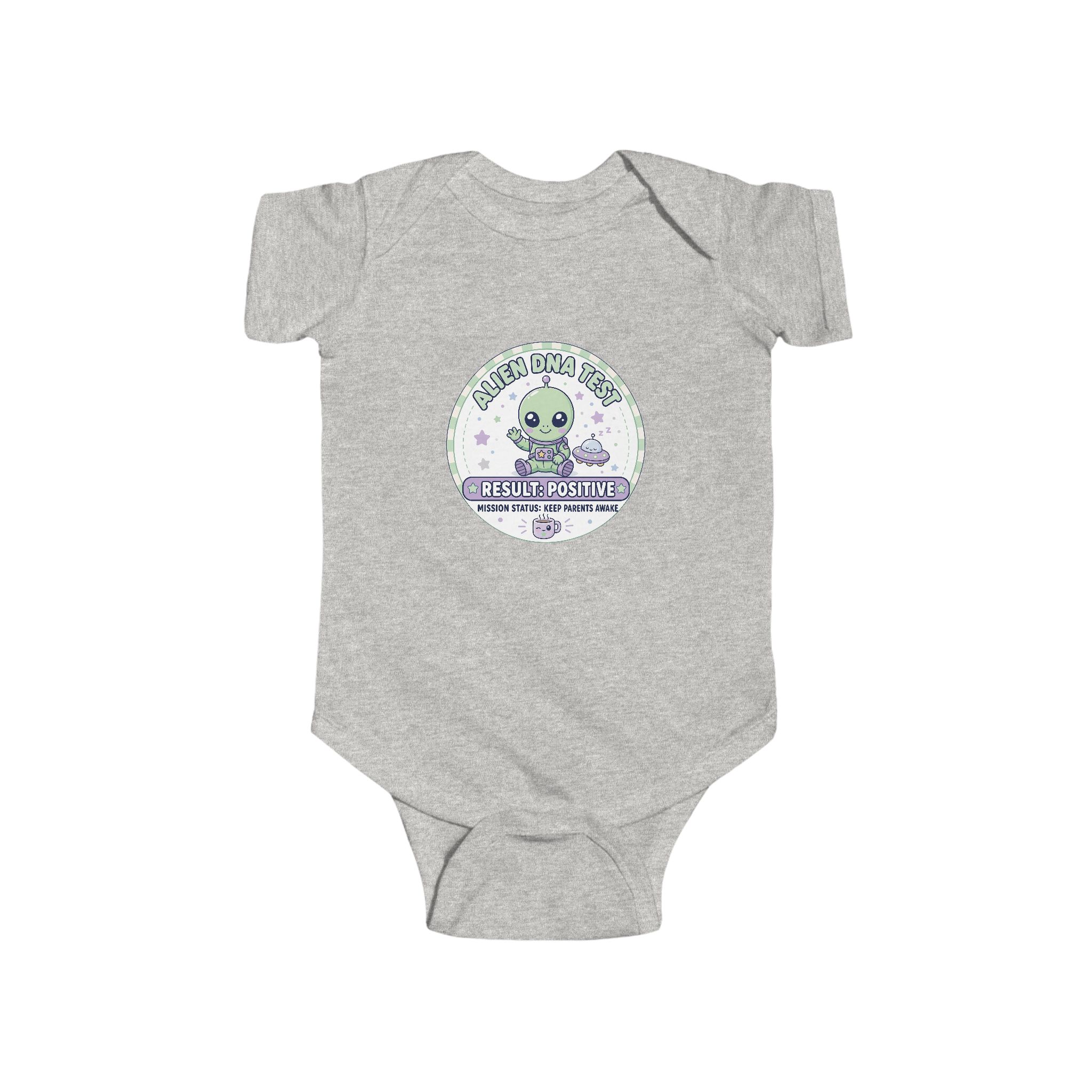Alien DNA Test Baby Onesie – Mission Status Keep Parents Awake - Image 5