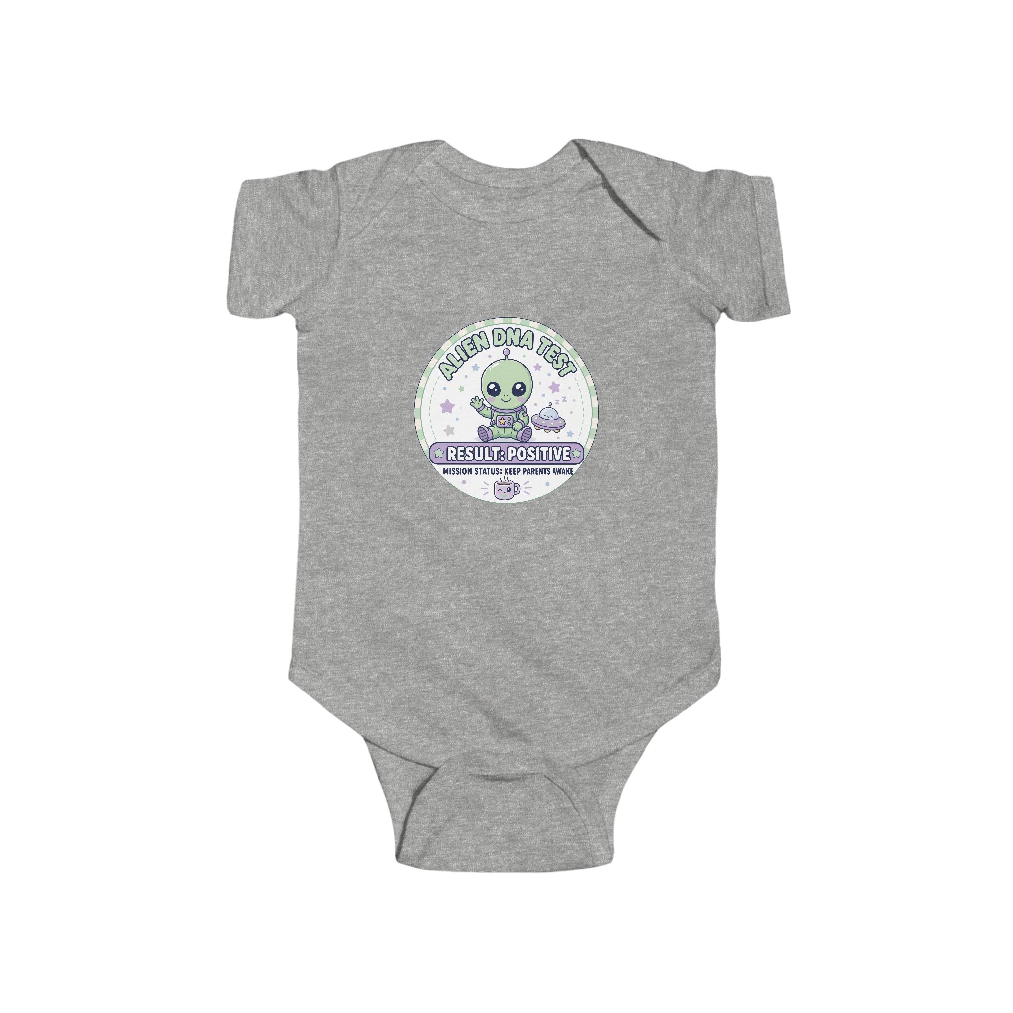 Alien DNA Test Baby Onesie – Mission Status Keep Parents Awake - Image 8