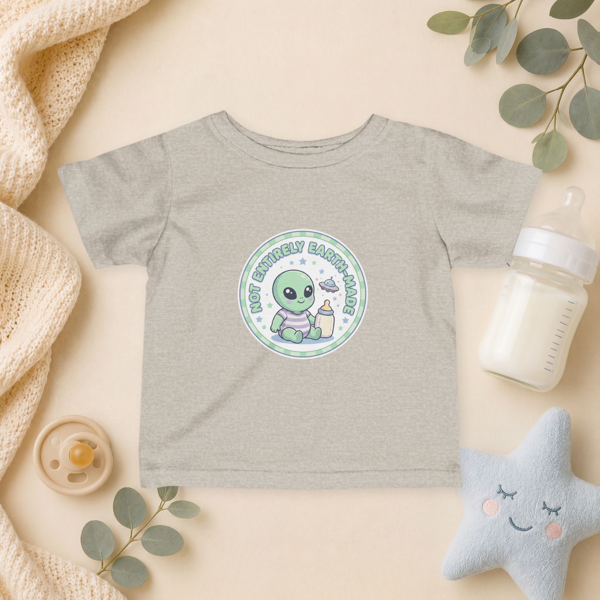 Not Entirely Earth-Made Infant T-Shirt – Cute Alien Baby Tee - Image 9