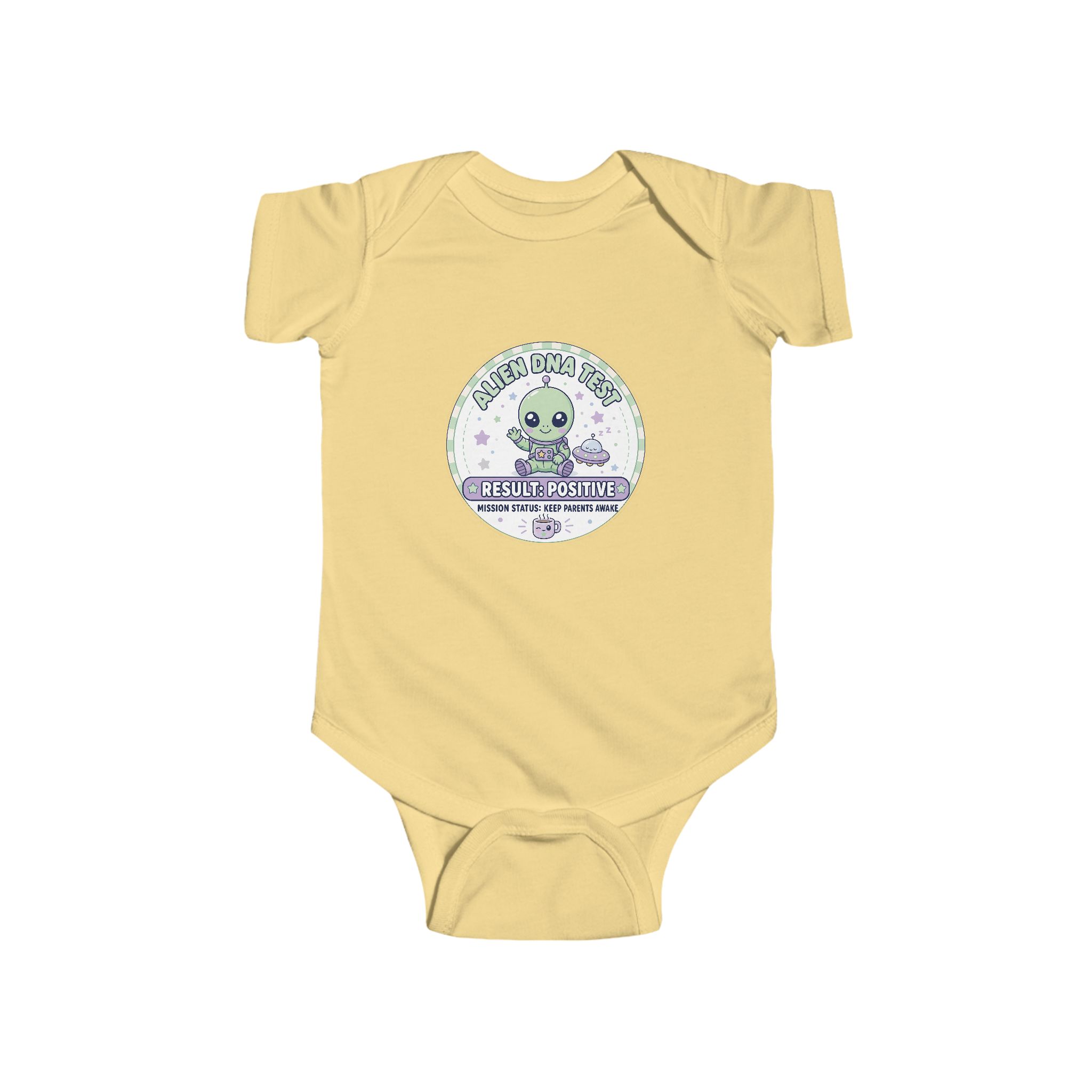 Alien DNA Test Baby Onesie – Mission Status Keep Parents Awake - Image 11