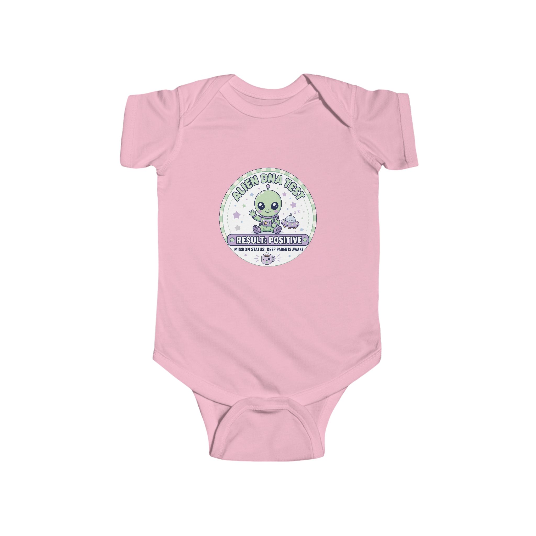 Alien DNA Test Baby Onesie – Mission Status Keep Parents Awake - Image 17